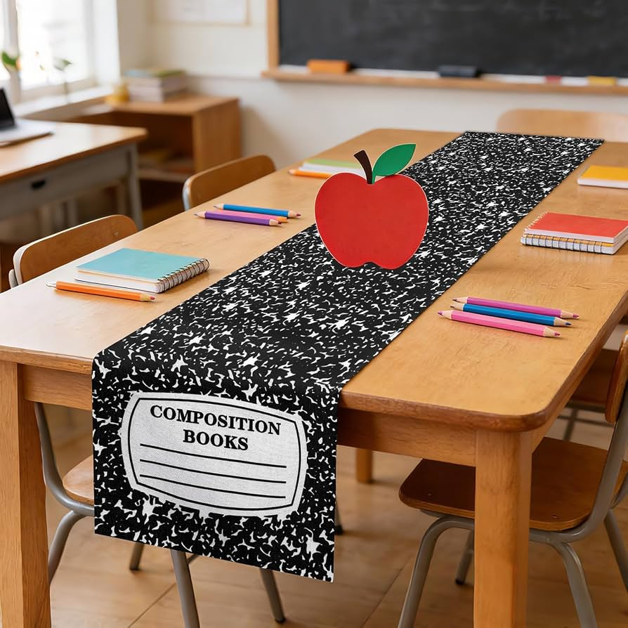 2 Pack Back to School Table Runners Classroom Tables Decor | Amazon (US)
