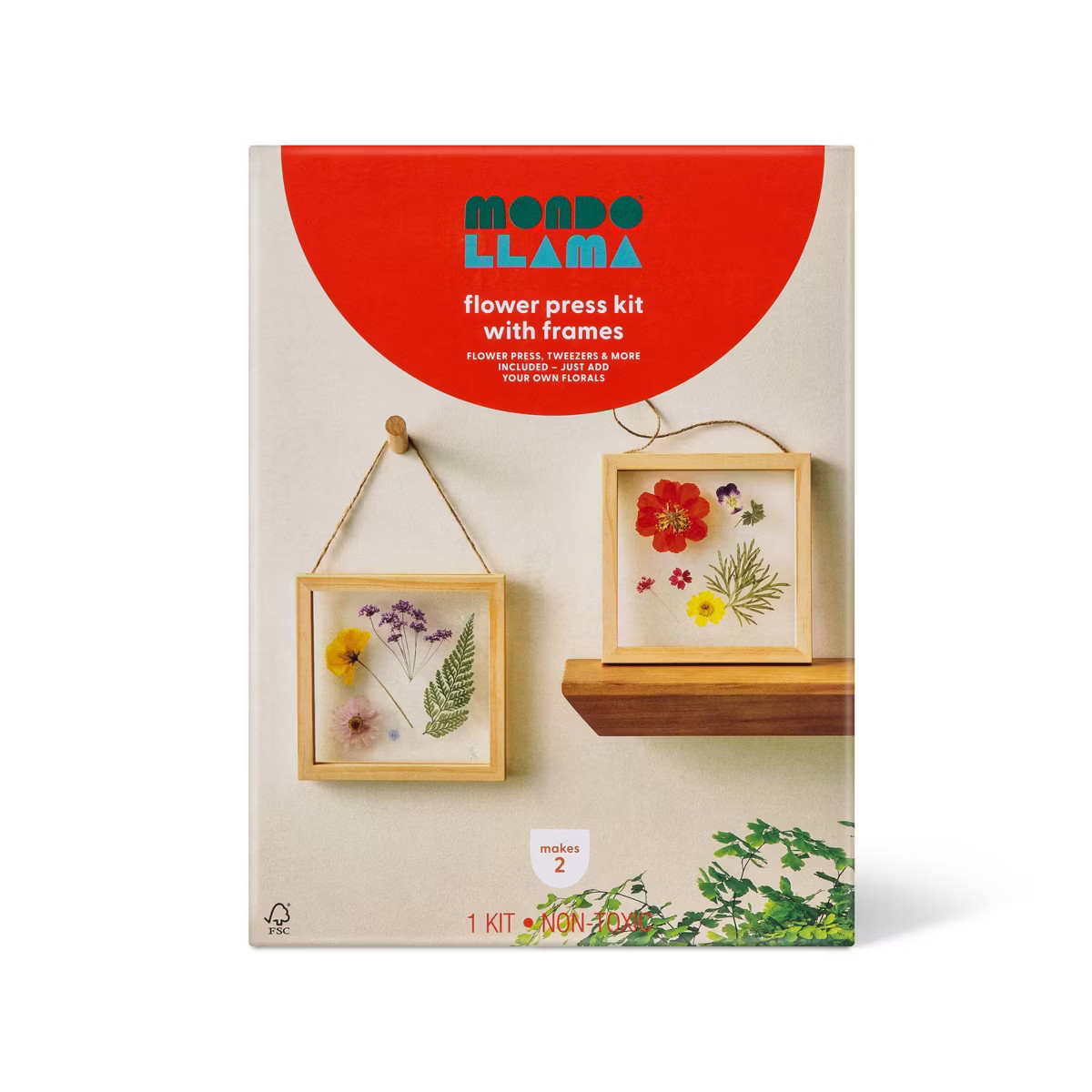 Floral Press with Frame Wood Craft Kit - Mondo Llama™: Flower Drying & Pressing Kit, Nature Art... | Target