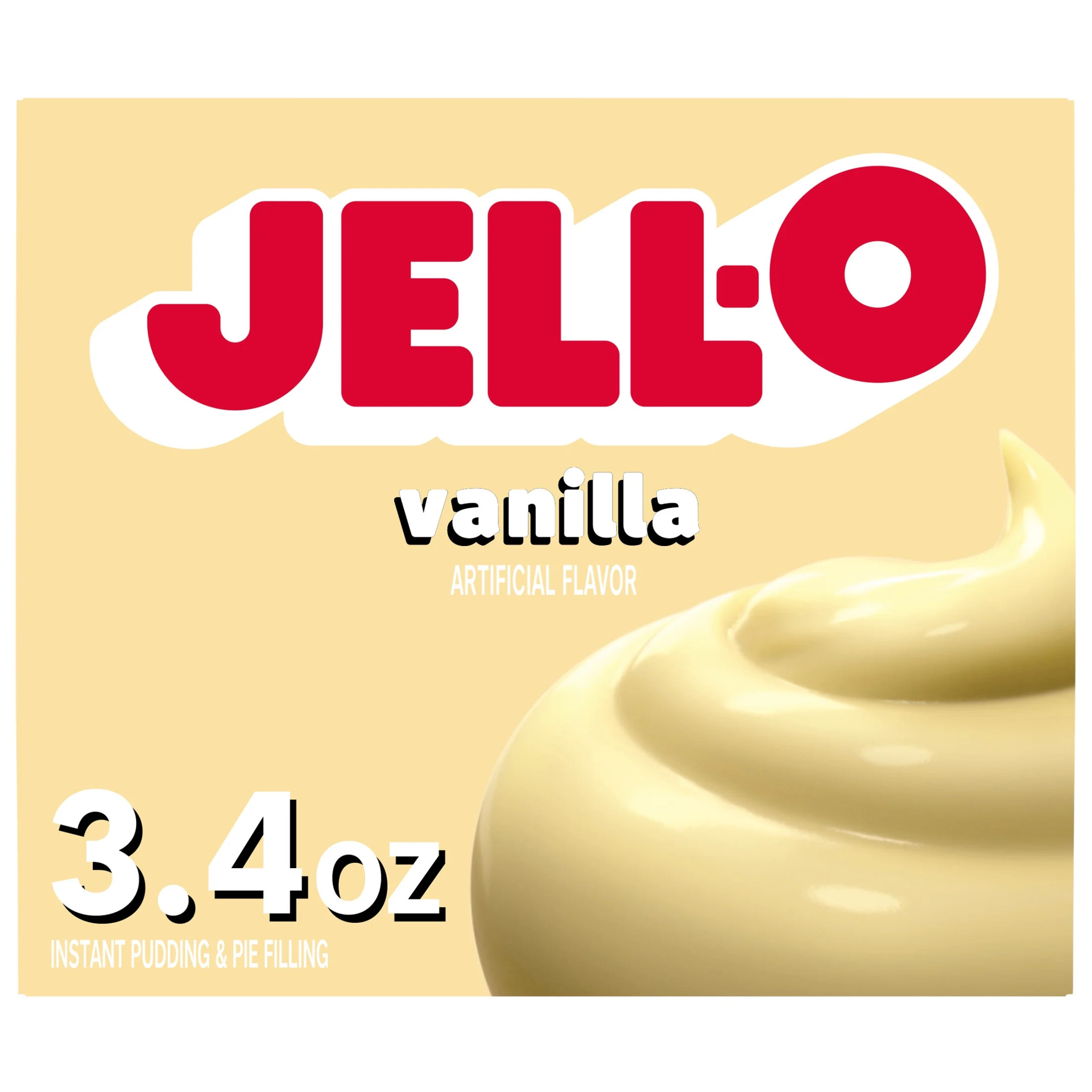 Jell-O Vanilla Artificially Flavored Instant Pudding & Pie Filling Mix, 3.4 oz. Box | Walmart (US)