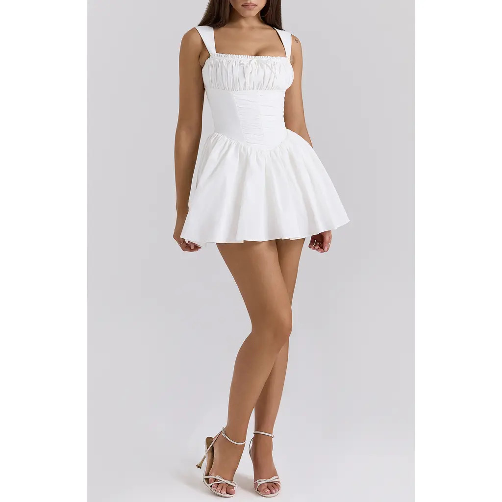 HOUSE OF CB Ophelia Minidress in White at Nordstrom, Size Small A | Nordstrom