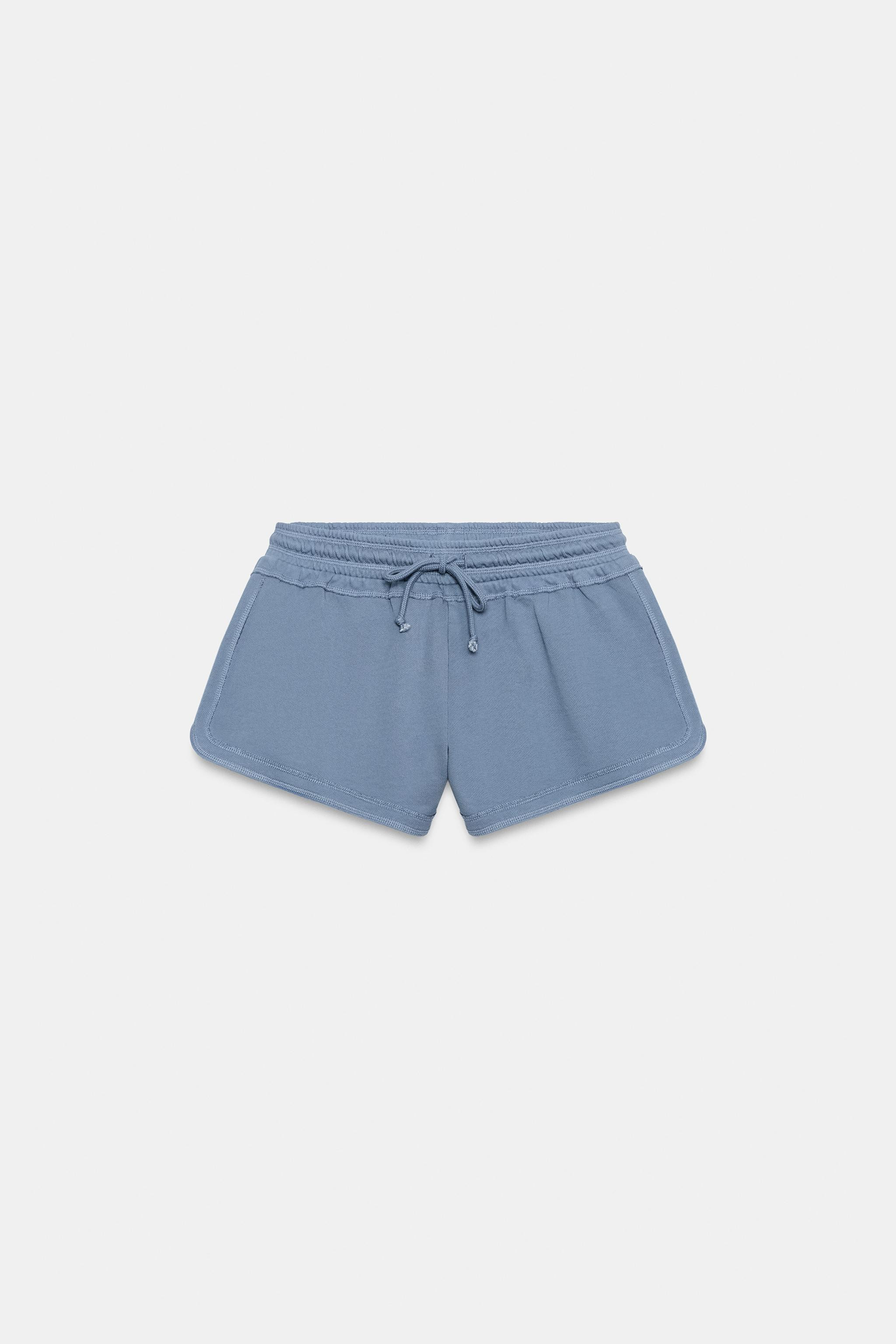 FADED-EFFECT DRAWSTRING SHORTS | Zara UK