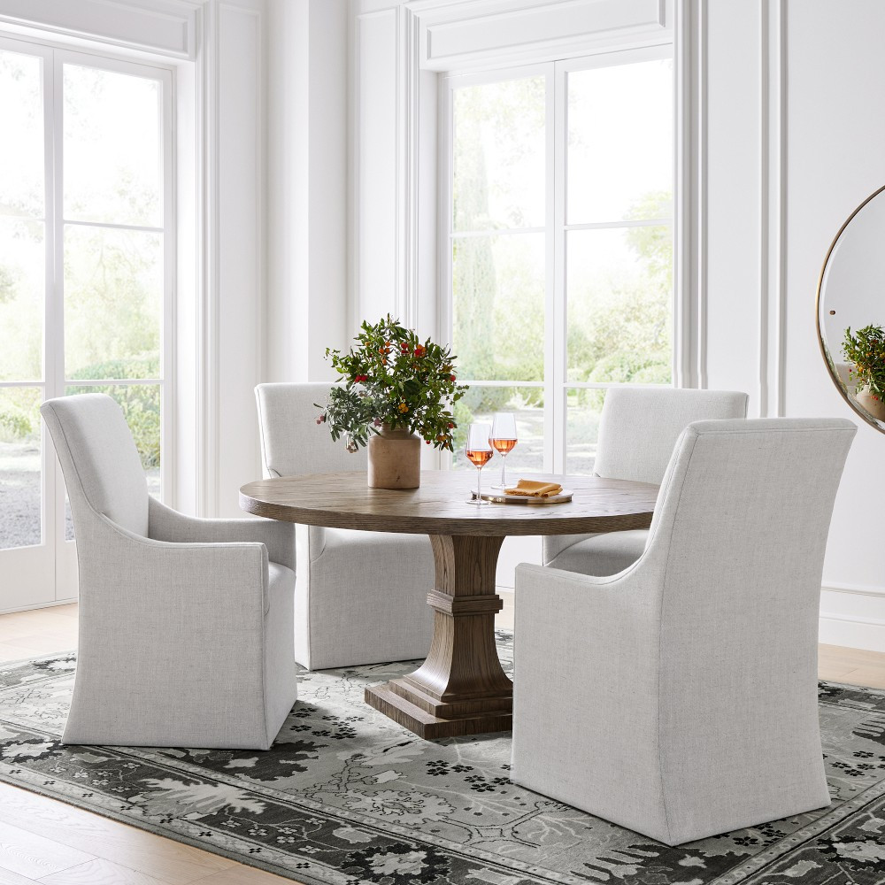 Belvedere Fully Upholstered Dining Armchair | Williams-Sonoma