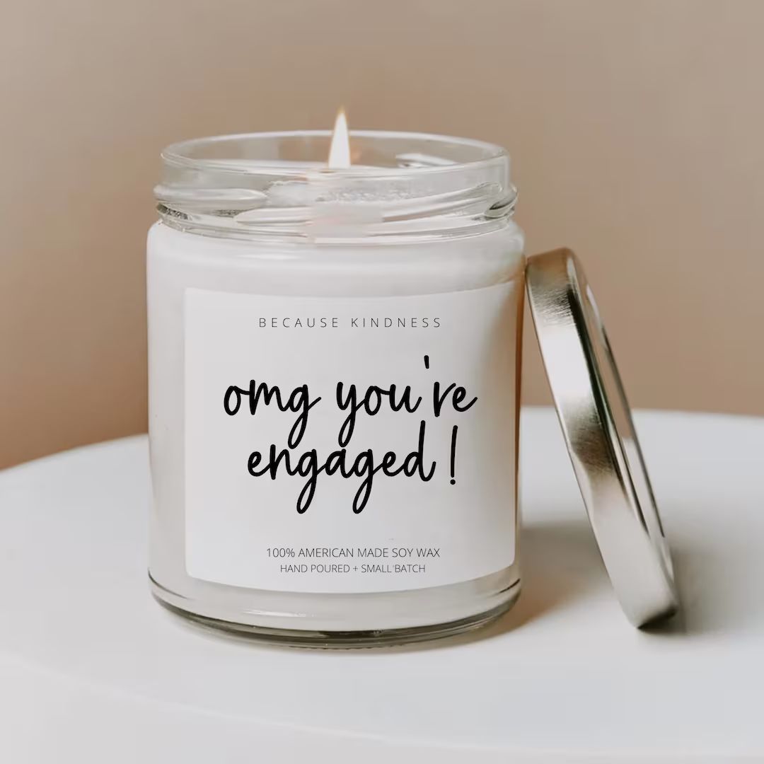YOU'RE ENGAGED | 100% Soy Wax Candle | Engagement Gift | Engagement Candle | Engagement Celebrati... | Etsy (US)