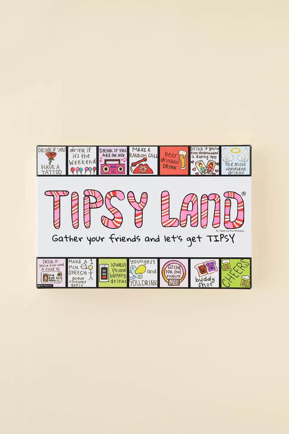 Tipsy Land Party Board Game | Urban Outfitters (US and RoW)