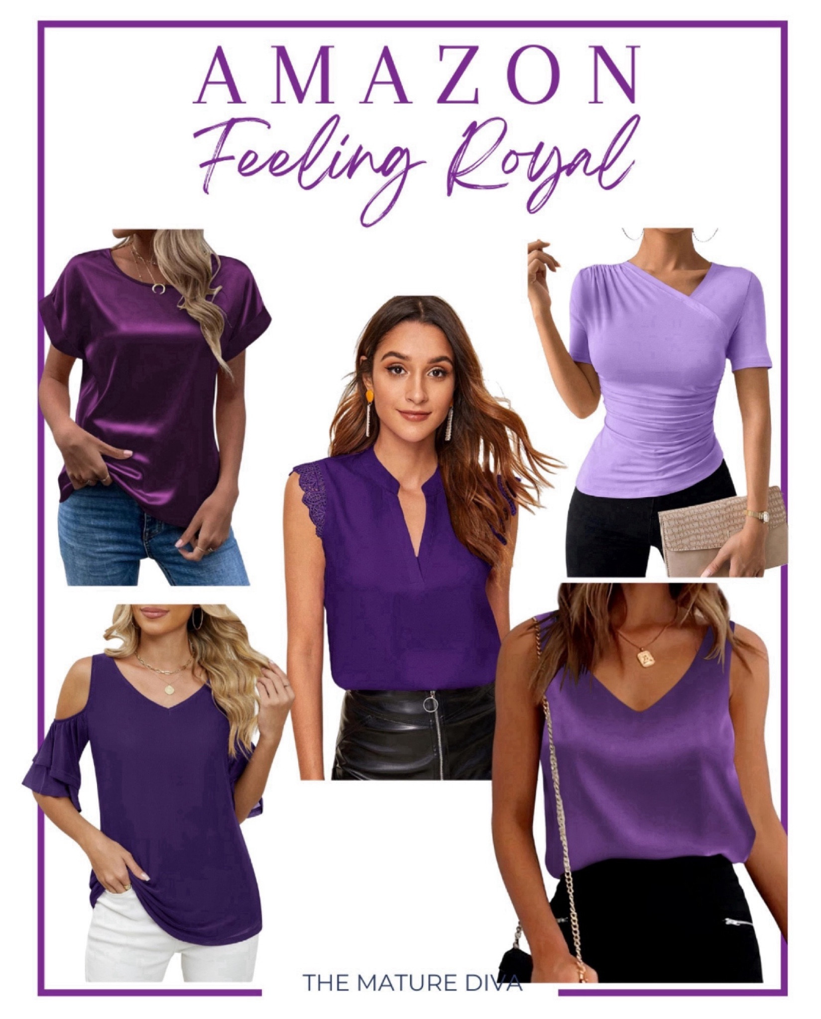 Comment SHOP below to receive a DM with the link to shop this post on my LTK ⬇ https://liketk.it/4M052

Feeling royal in these beautiful tops 

#LTKOver40 #LTKStyleTip #LTKMidsize