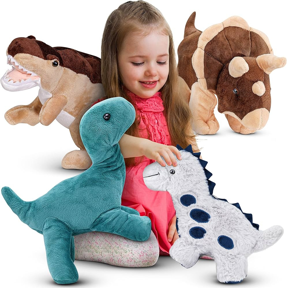 PASSIONFRUIT Dinosaur Plush Stuffed Animals | Adorable 12-Inch Dinosaur Toys, Gift Boys and Girls... | Amazon (US)