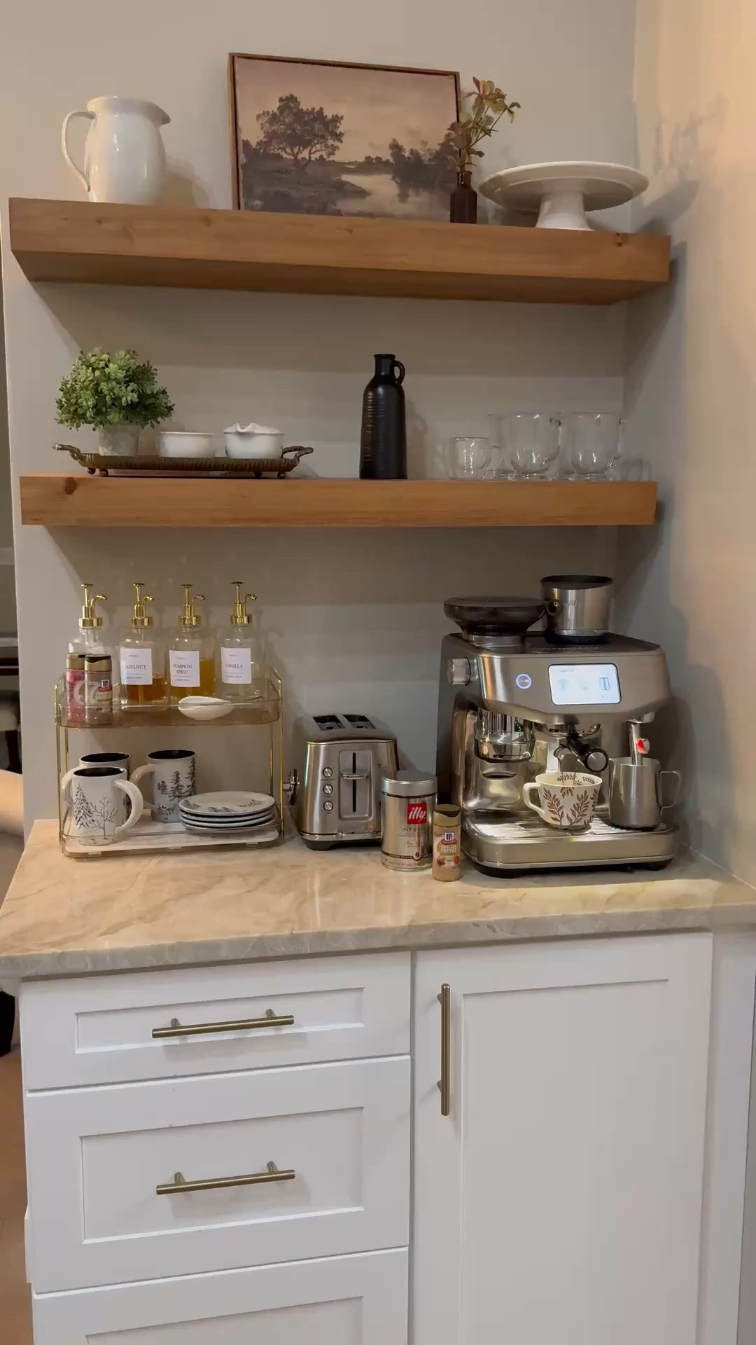 My coffee station. Coffee decor, kitchen decor, Espresso machine, coffee corner, home decor

#LTKHome #LTKdayinmylife #LTKstorytime