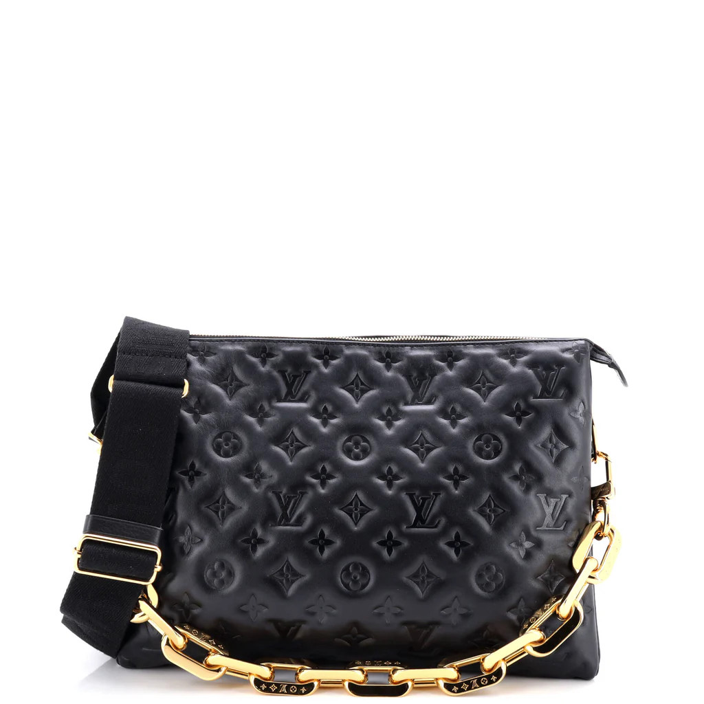 Coussin Bag Monogram Embossed Lambskin MM | Rebag