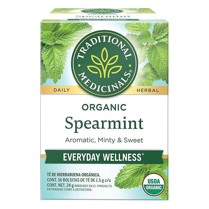 Traditional Medicinals Organic Spearmint herbal tea, Fair Trade Certified, 16 ct | Amazon (US)