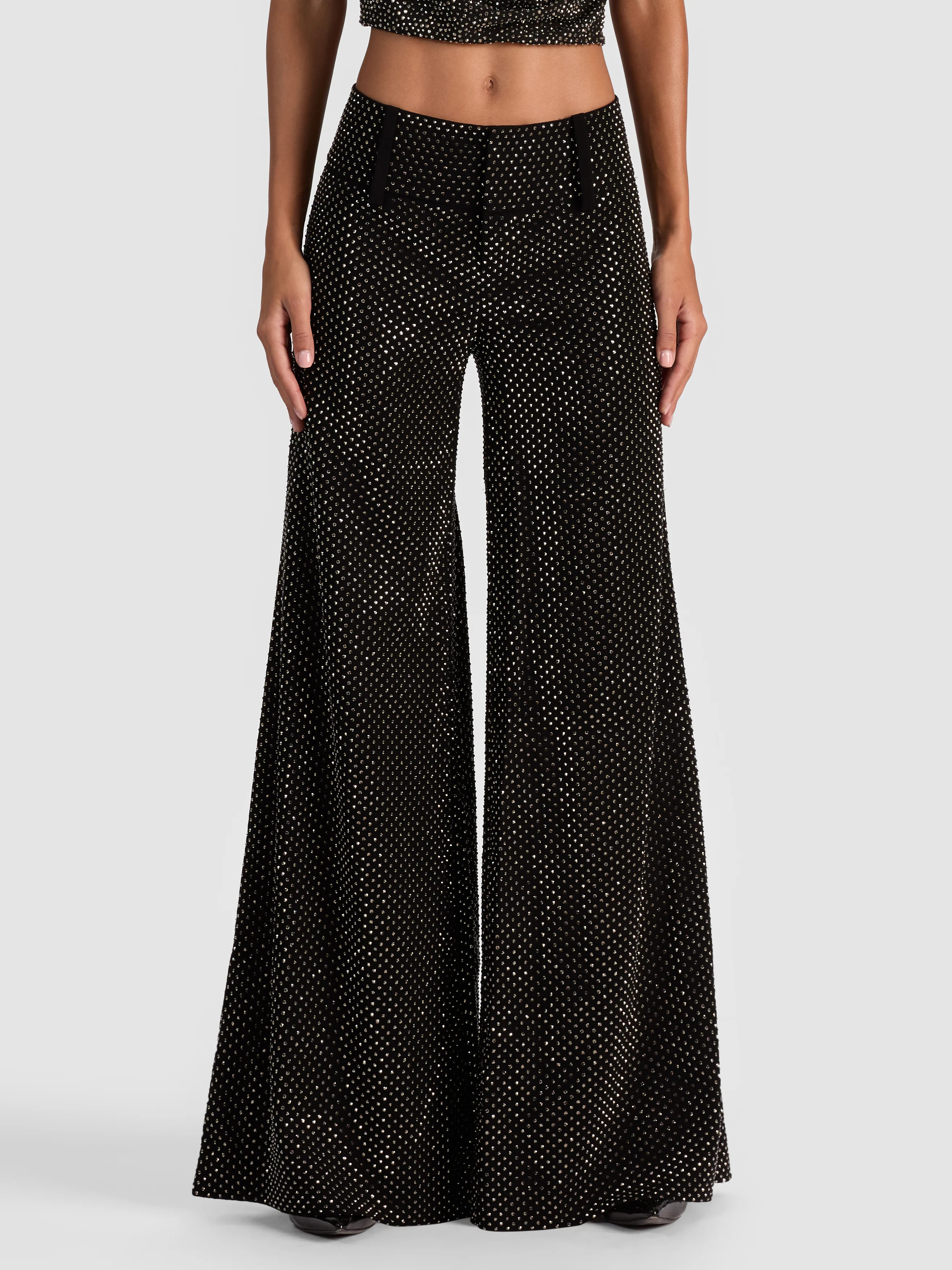 alice + olivia OLIVIA EMBELLISHED WIDE LEG PANT | Alice + Olivia