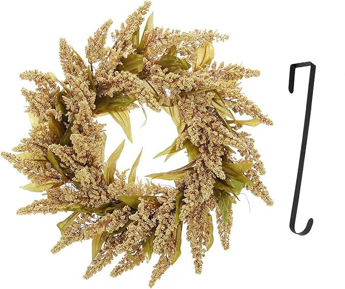 18" Wreath, Artificial Heather Berry Wreaths for Front Door, Fall/Winter Wreath, for Spring Summe... | Amazon (US)