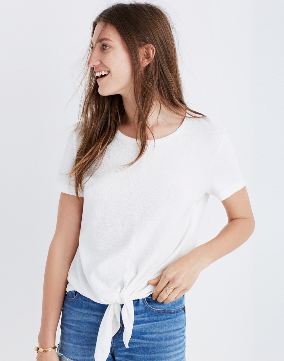 Texture & Thread Modern Tie-Front Top | Madewell