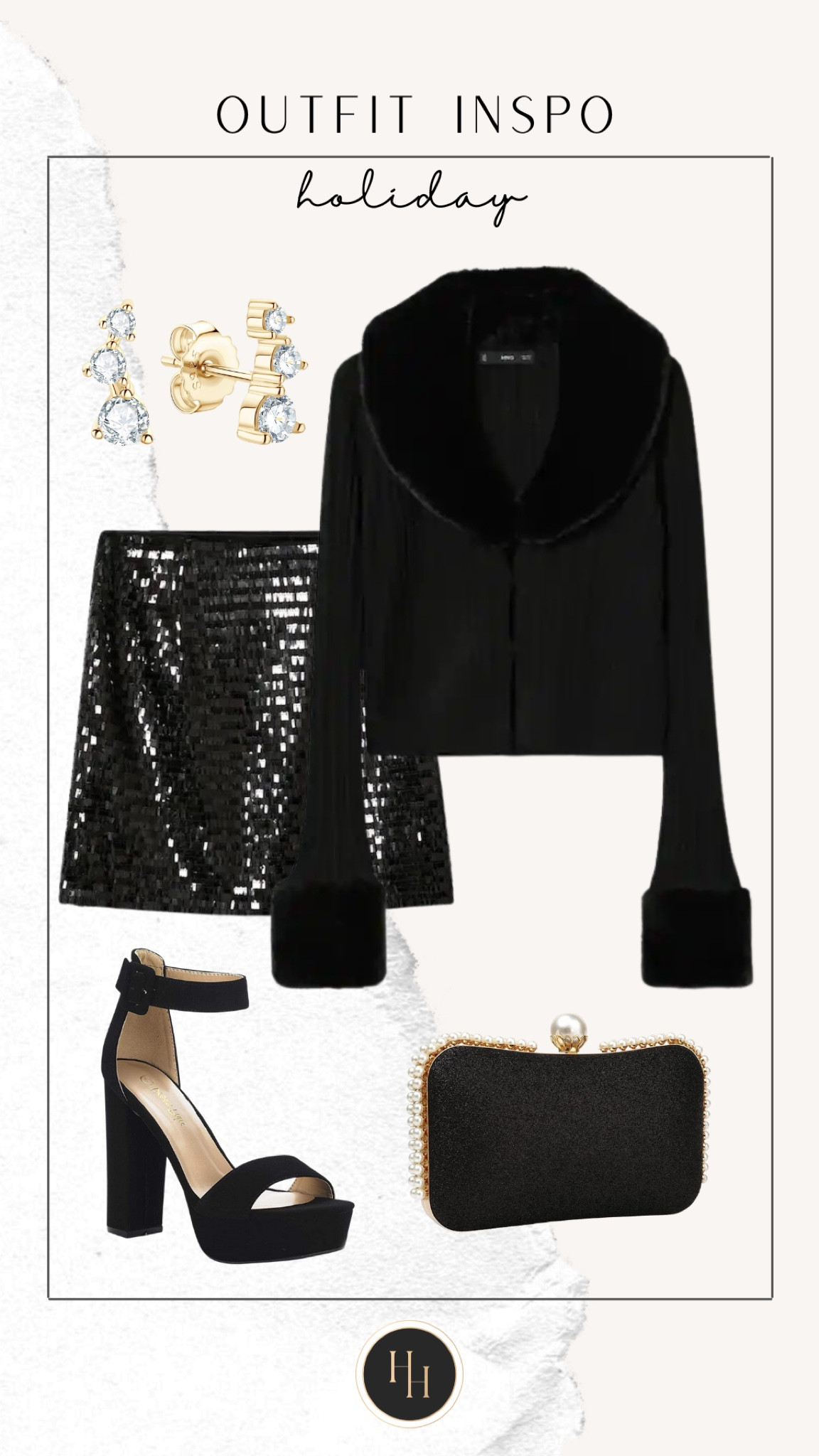 OUTFIT INSPO
holiday! 

Party style, style tip, holiday style, holidays, sweater, skirt, sparkle, glam, luxe, clutch, heels, earrings 

#LTKSeasonal #LTKstyletip #LTKHoliday