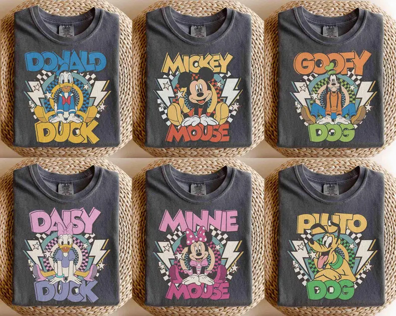 Retro Comfort Colors Mickey and Friends Shirt, Disney Family Trrip Shirt, Disney Trip 2026 Shirt,... | Etsy (Global)