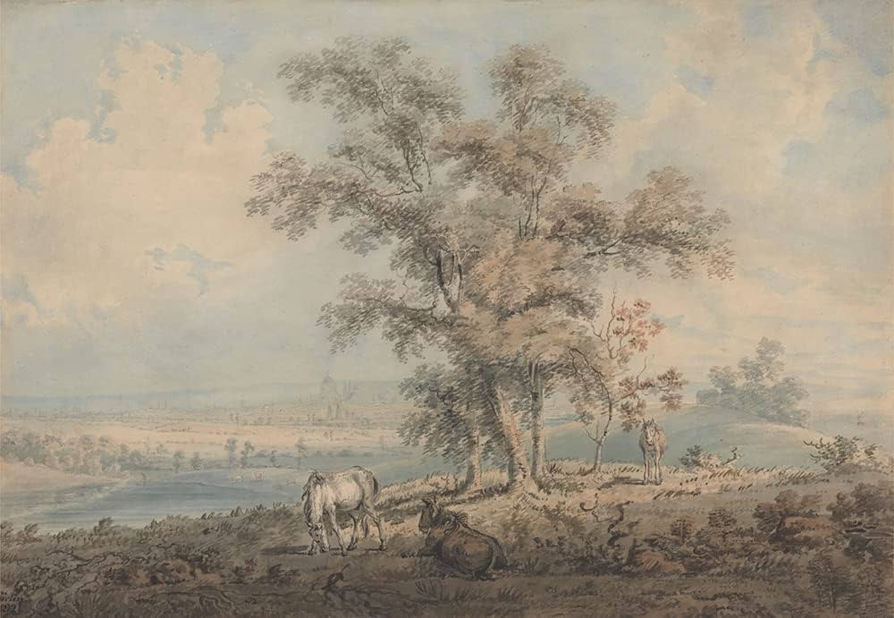 ArtDirect London from Highgate Hill (1792) 10x7 UnFramed Museum Art Print Poster Ready for Framin... | Amazon (US)