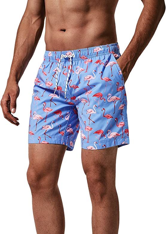 maamgic Mens Slim Fit Quick Dry Swim Shorts Swim Trunks Mens Bathing Suits with Mesh Lining | Amazon (US)