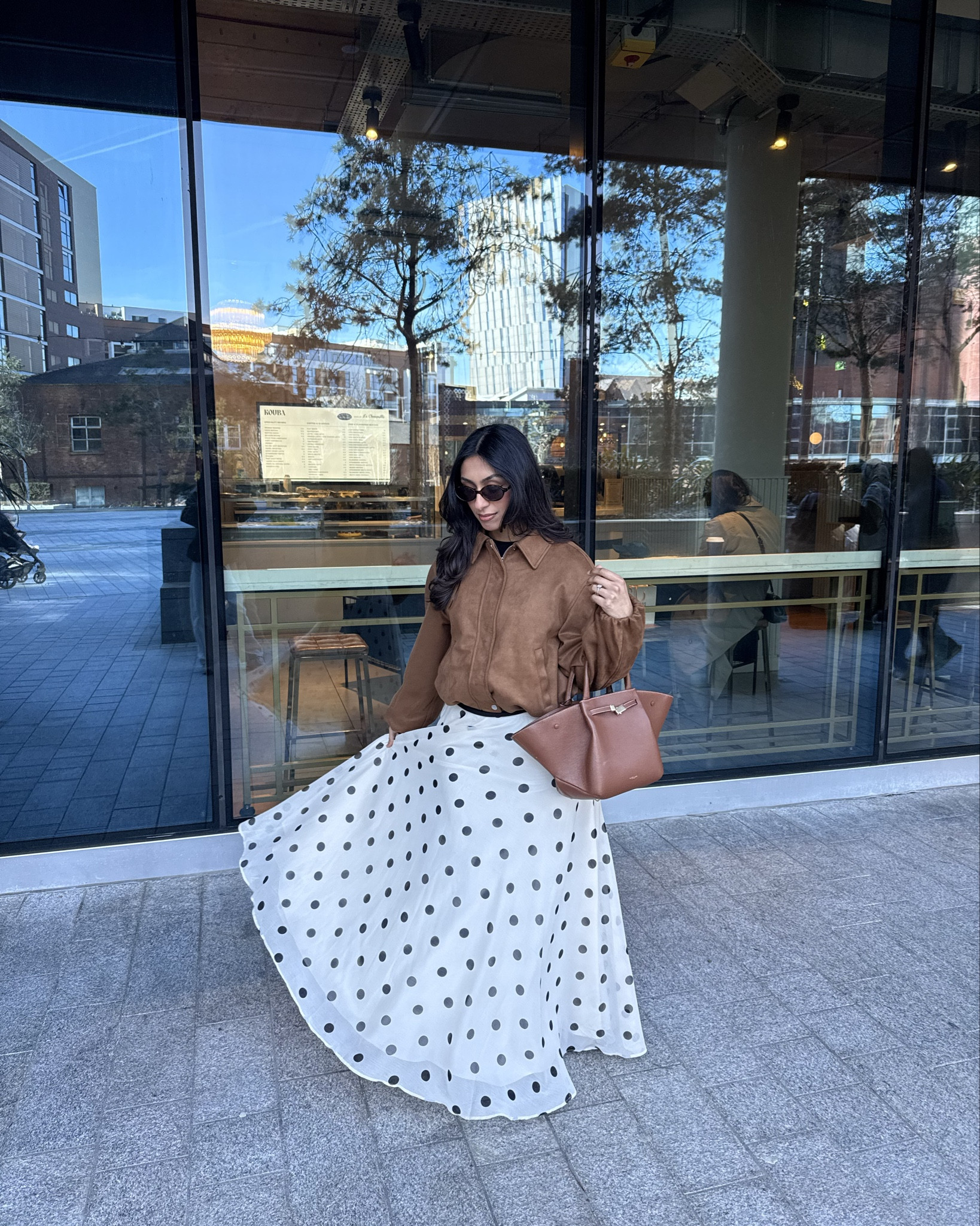 Polka dot moment 🤎 Modest Spring outfit 

#LTKsummer #LTKmodest #LTKspring