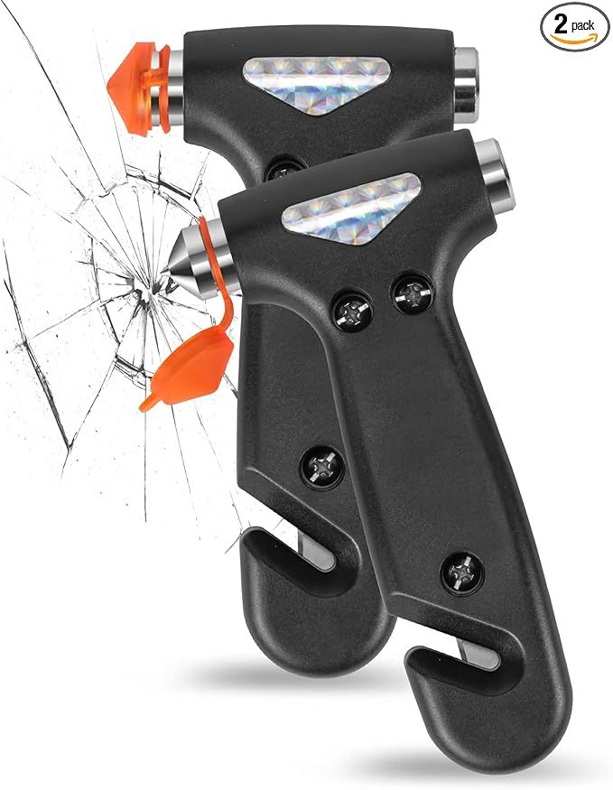 OUDEW Safety Hammer Cute, Multifunctional Car Escape Tool with Seat Belt Cutter & Window Breaker,... | Amazon (US)