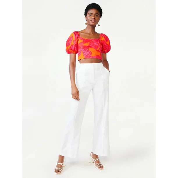ScoopScoop Women's Puff Sleeve Crop TopUSD$28.00Price when purchased online | Walmart (US)