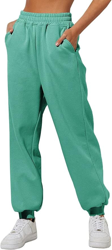 Yovela Womens High Waisted Baggy Sweatpants 2023 Fall Jogger Pants Y2k Trendy Lounge Trousers wit... | Amazon (US)