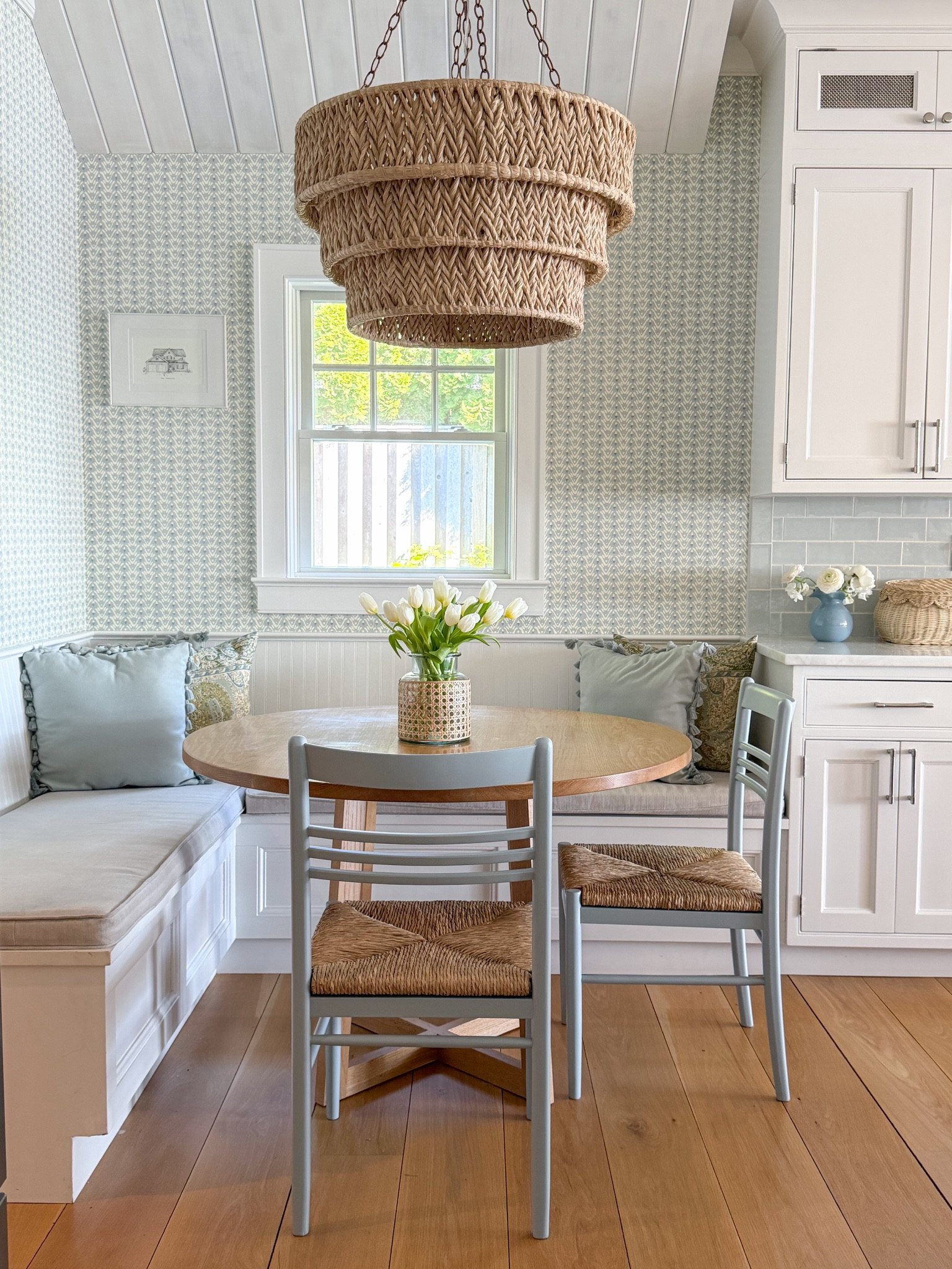 Loving these new chairs for our sweet breakfast nook! They are 20% off right now! 

#LTKMothersDay #LTKSaleAlert #LTKHome