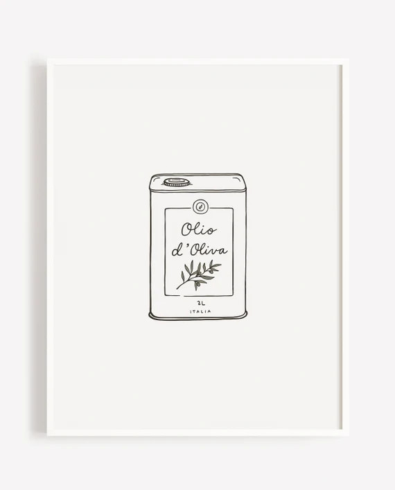 Rustic Olive Oil Print | Etsy (US)