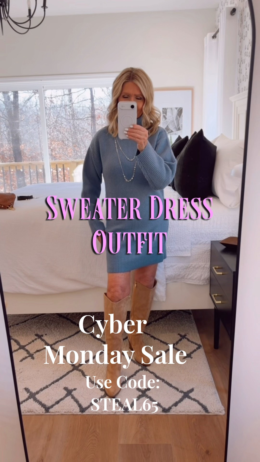 ‼️Cyber Monday steal! ✨
This mock-neck ribbed sweater dress is one of those “wear on repeat” pieces — instantly chic, zero effort.
Grab-and-go style that looks like you tried (we won’t tell 😉).

Use code STEAL65 and save!

#LTKCyberWeek #LTKSaleAlert #LTKFindsUnder50