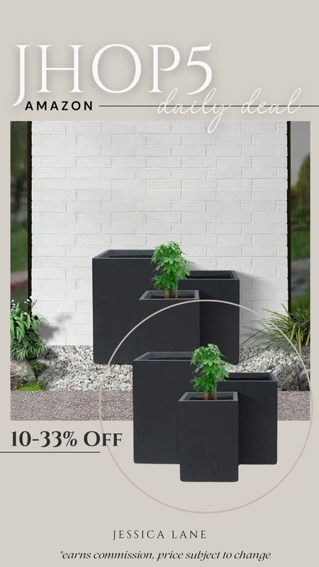Amazon Daily Deal, save 10-33% on this set of three outdoor concrete planters, multiple color options available. Outdoor planter, modern planter, concrete planters from Amazon home, Amazon outdoor decor, Amazon deal

#LTKsalealert #LTKSeasonal #LTKhome