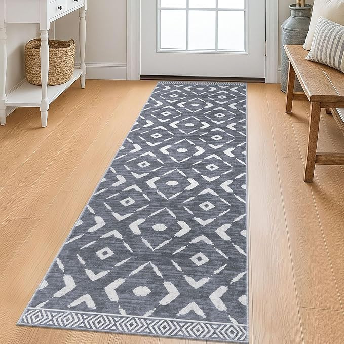 KILOCOCO Kitchen Runner Rug 2x6 Washable Runner Rug Soft Hallway Runners Non Slip Printed Distres... | Amazon (US)