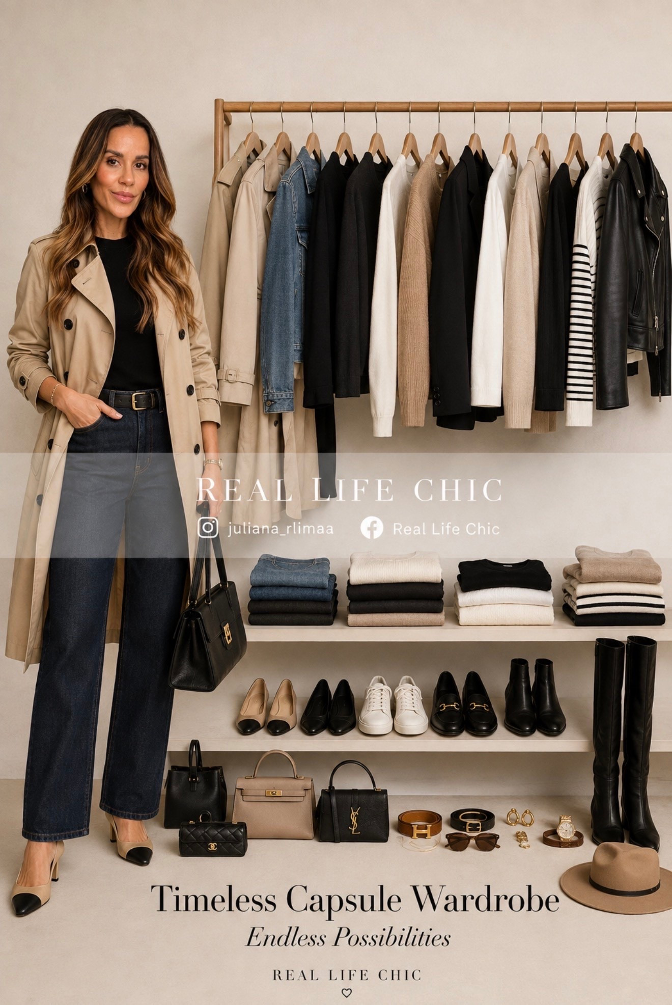 A timeless capsule wardrobe gives you endless outfit combinations with fewer decisions, more versatility, and a polished look every single day. Think classic blazers, perfect denim, elevated knits, tailored layers, and accessories you’ll wear season after season.

I’ve linked similar pieces so you can build your dream capsule one staple at a time. Save this for inspiration and shop your favorites before they sell out!

timeless capsule wardrobe, fall capsule wardrobe, classic wardrobe essentials, capsule wardrobe checklist, quiet luxury style, minimalist fashion, elevated basics, neutral outfits, chic everyday outfits, timeless style, women over 40 fashion, effortless style, blazer outfit, trench coat outfit, dark wash jeans outfit, leather jacket outfit, classic handbags, fall fashion essentials, capsule closet inspiration, LTK finds, Real Life Chic.

#LTKOver40 #LTKootd #LTKSeasonal
