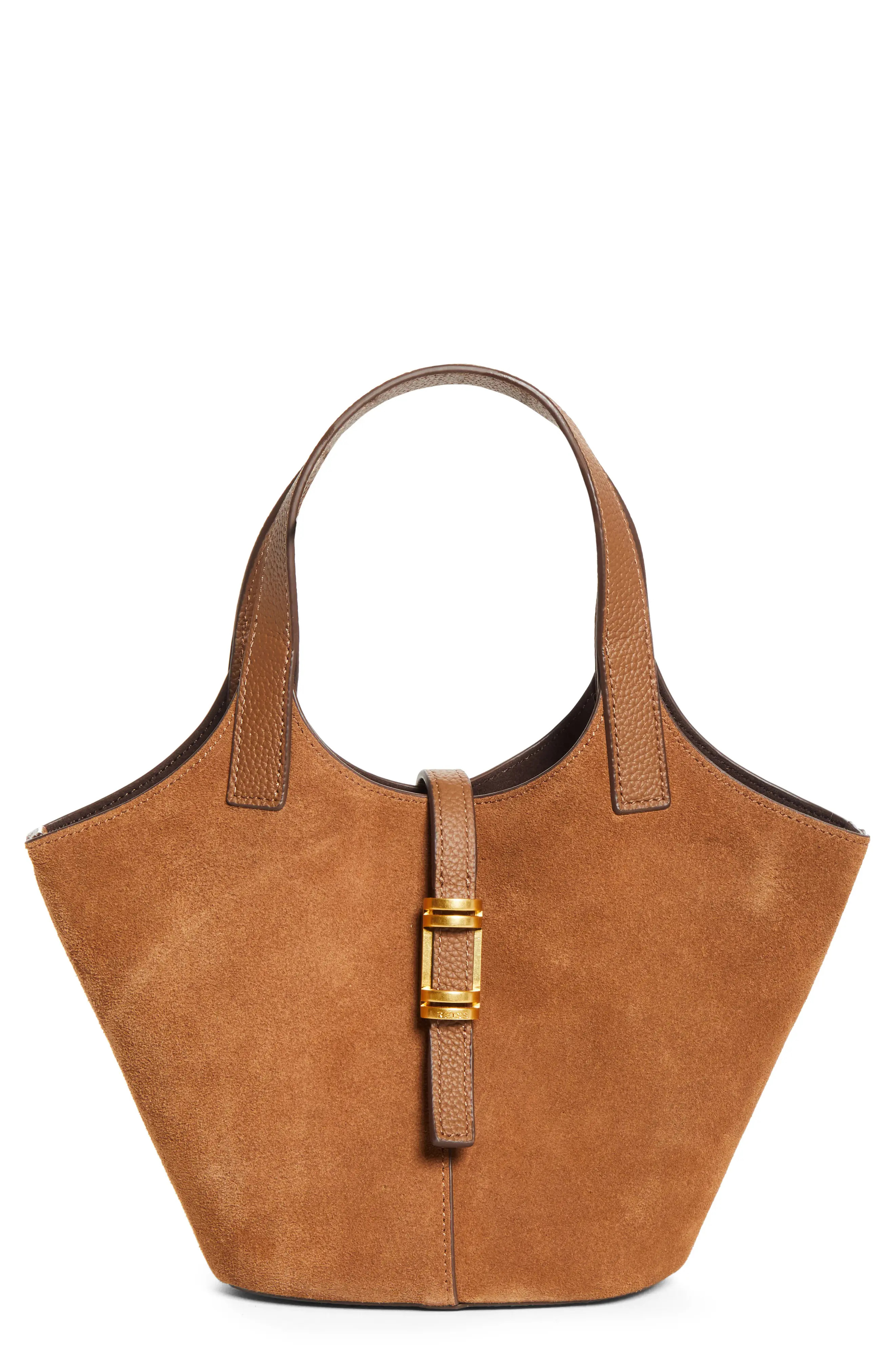 Reiss Lyra Leather & Suede Tote in Tan at Nordstrom | Nordstrom