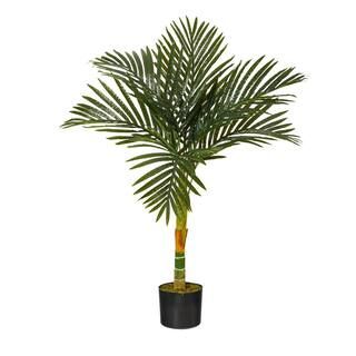 3ft. Single Stalk Golden Cane Artificial Palm Tree | The Home Depot