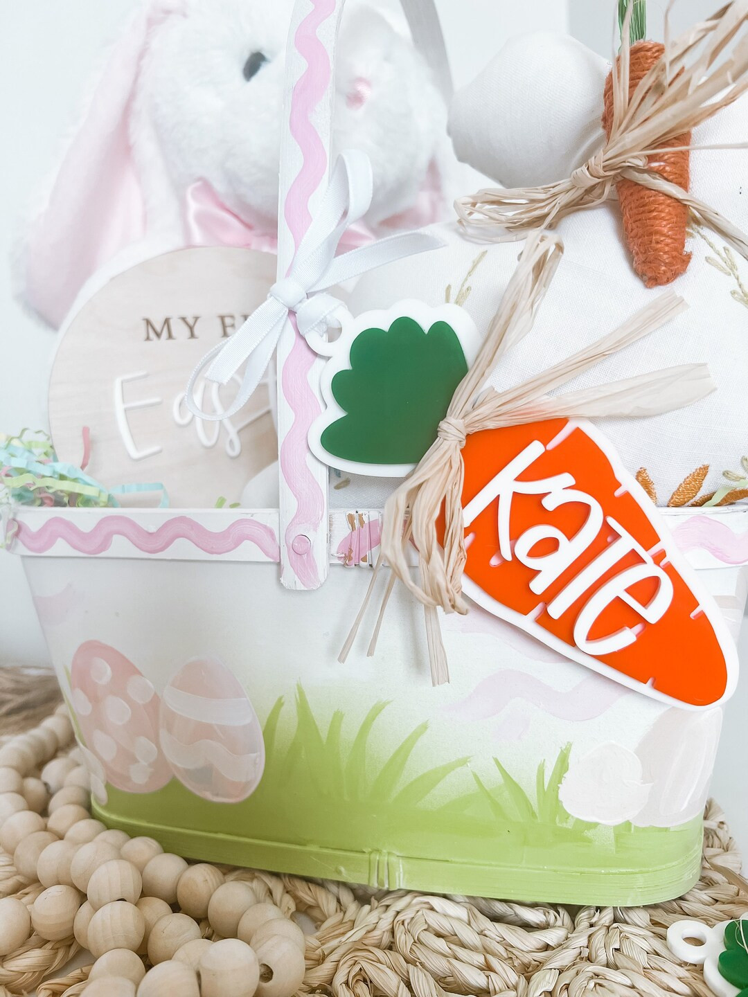Easter Basket Tags, Tags, Personalized Name Tags, Wooden Tags, Easter Decor, Gift Tags, Carrot Ta... | Etsy (US)