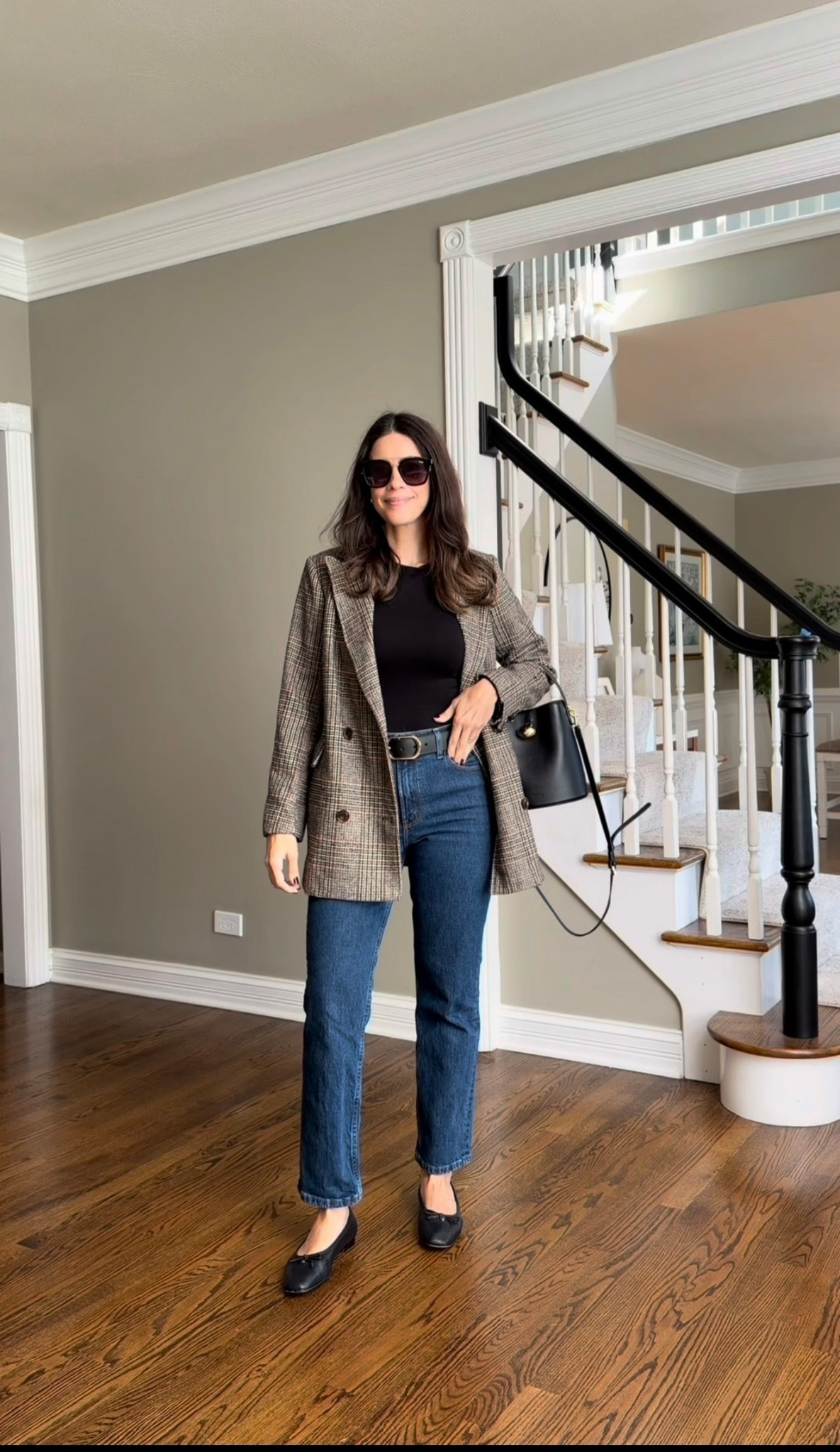 Winter outfit with blazer and jeans 

#LTKSeasonal #LTKFindsUnder50 #LTKFindsUnder100