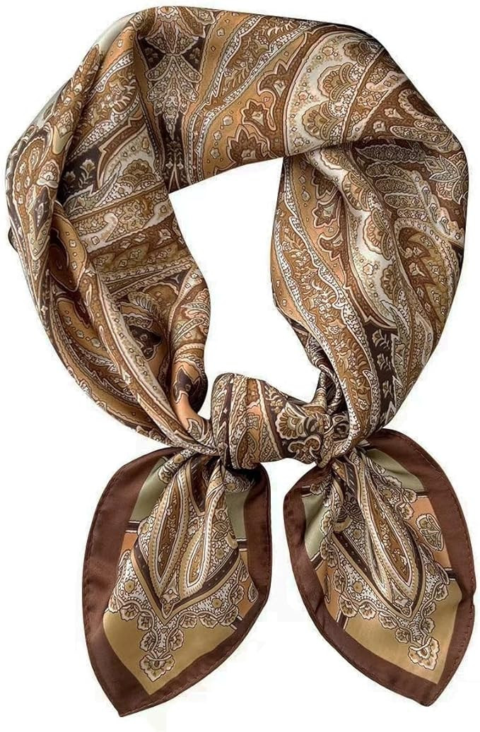 Hexchasty Head Hair Scarf Satin Silk Feeling Scarves for Women Lightweight Fashion Bag Purse Scar... | Amazon (US)