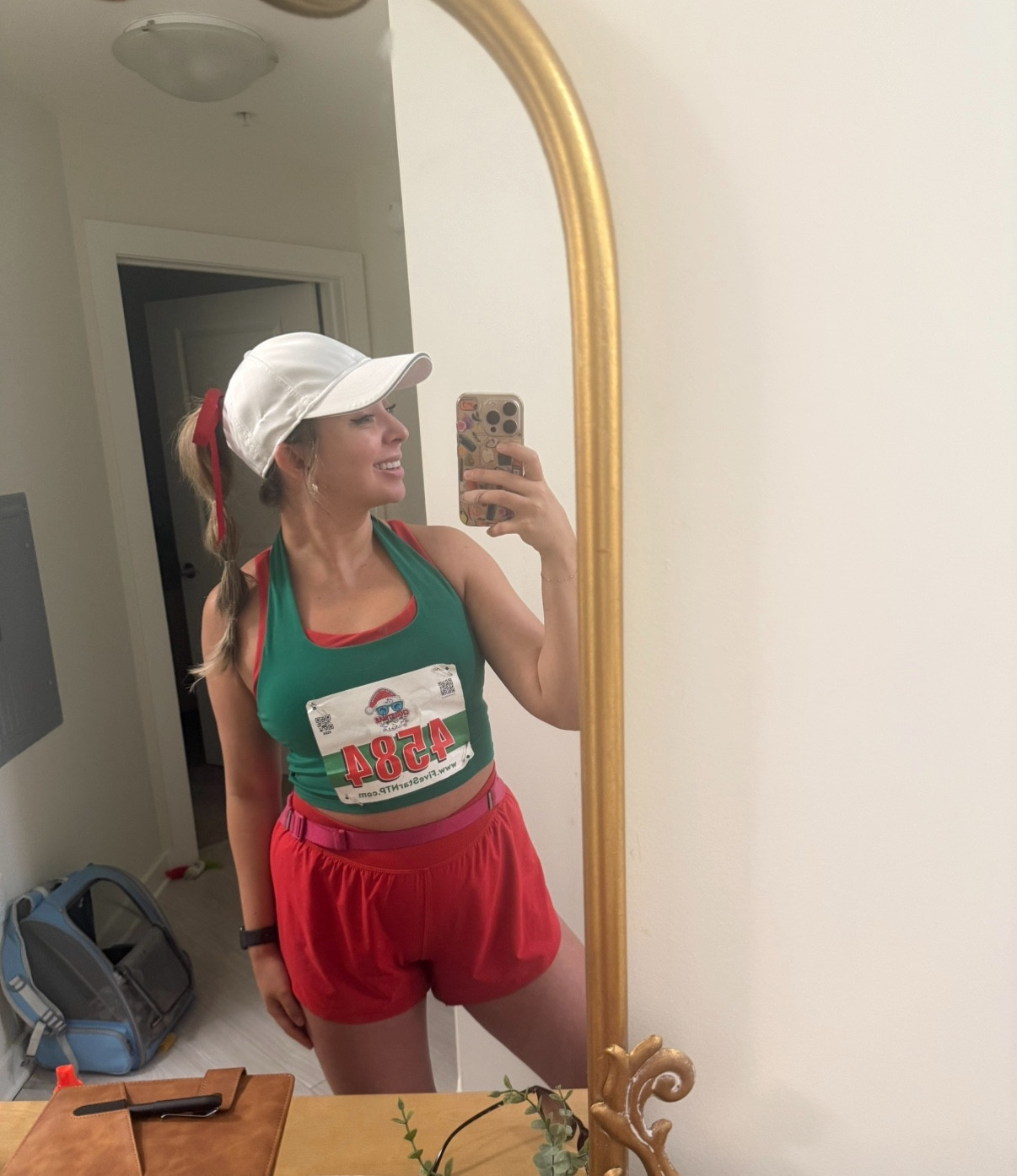 Christmas in July half marathon outfit!! 