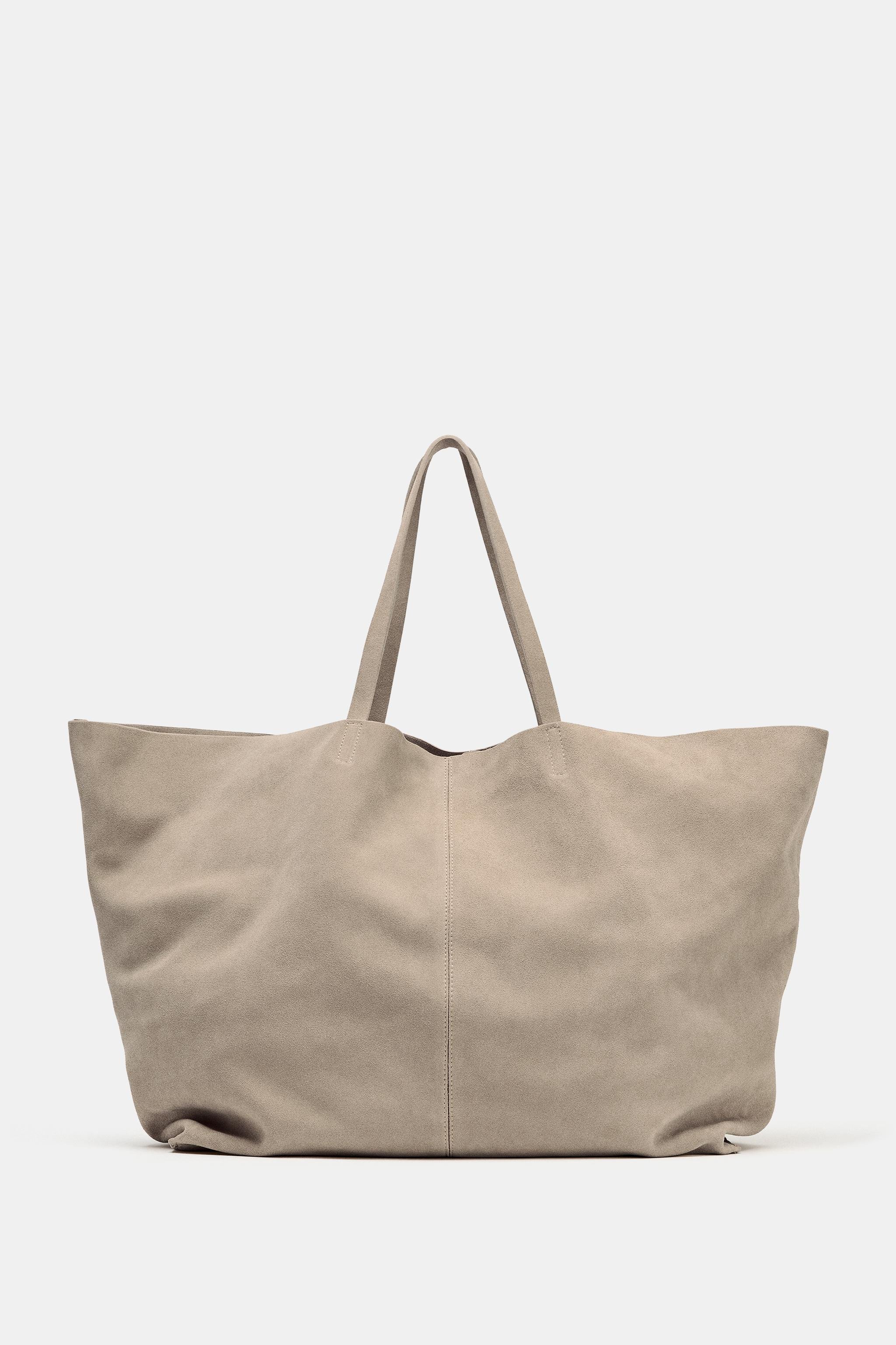 MAXI SPLIT LEATHER SHOPPER | Zara Canada