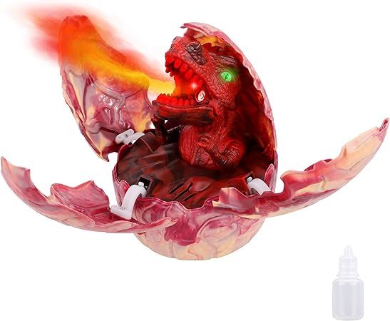 FiGoal Realistic Dinosaur Hatching Egg with Simulated Fire, Roaring Sound and LED Eyes Fire from ... | Amazon (US)