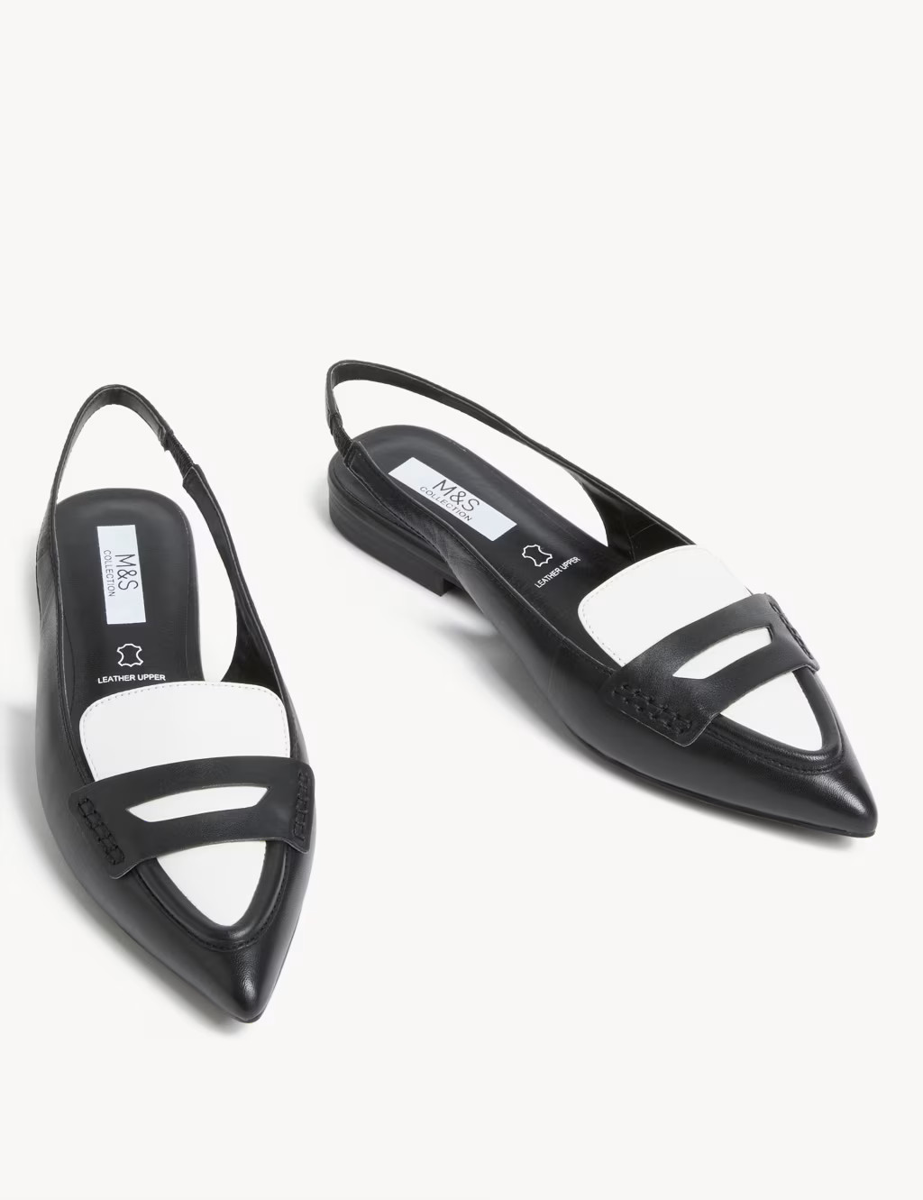 Leather Flat Slingback Shoes | Marks & Spencer (UK)