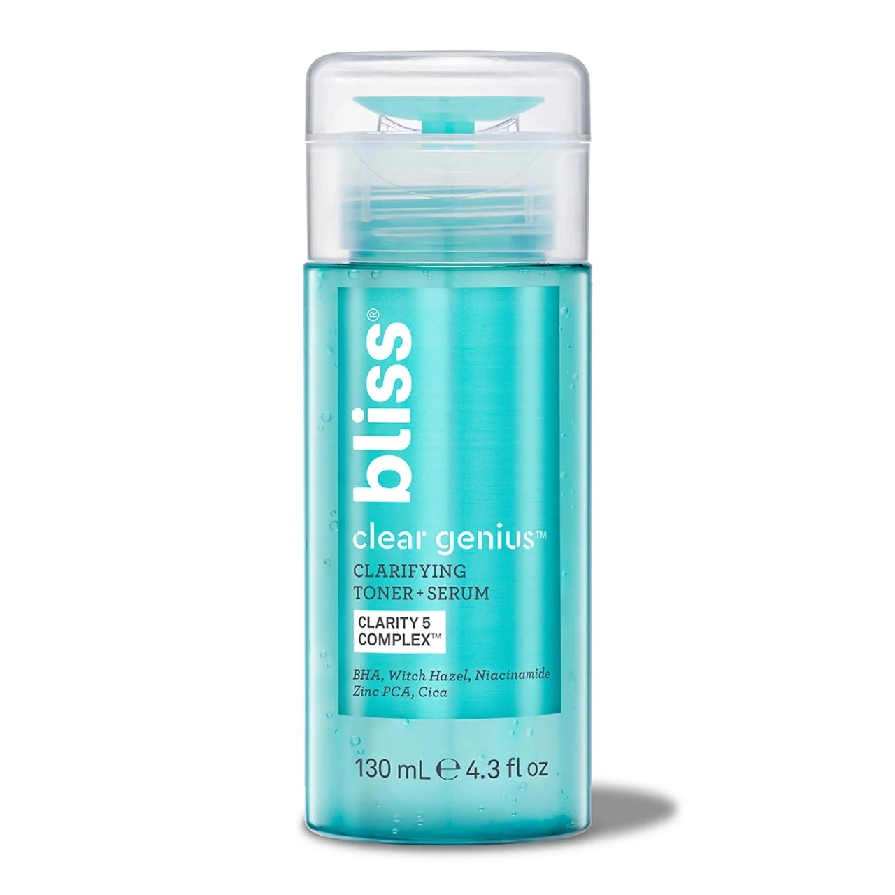Bliss Clear Genius Clarifying Toner + Serum With Salicylic Acid, For All Skin Types, 4.3 fl oz | Walmart (US)