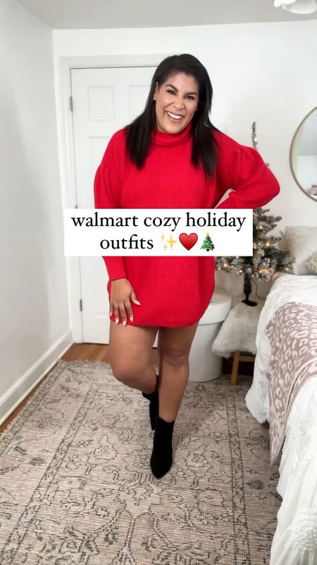 obsessed with all the new free assembly @walmartfashion finds just in time to have the coziest holidays! sharing even more over on my latest youtube video, linked in bio!

#walmartpartner #walmartfashion #walmart #walmartfinds #midsizefashion #midsize #holidayoutfit #holidaystyle #knitdress 

#LTKHoliday #LTKunder50 #LTKSeasonal