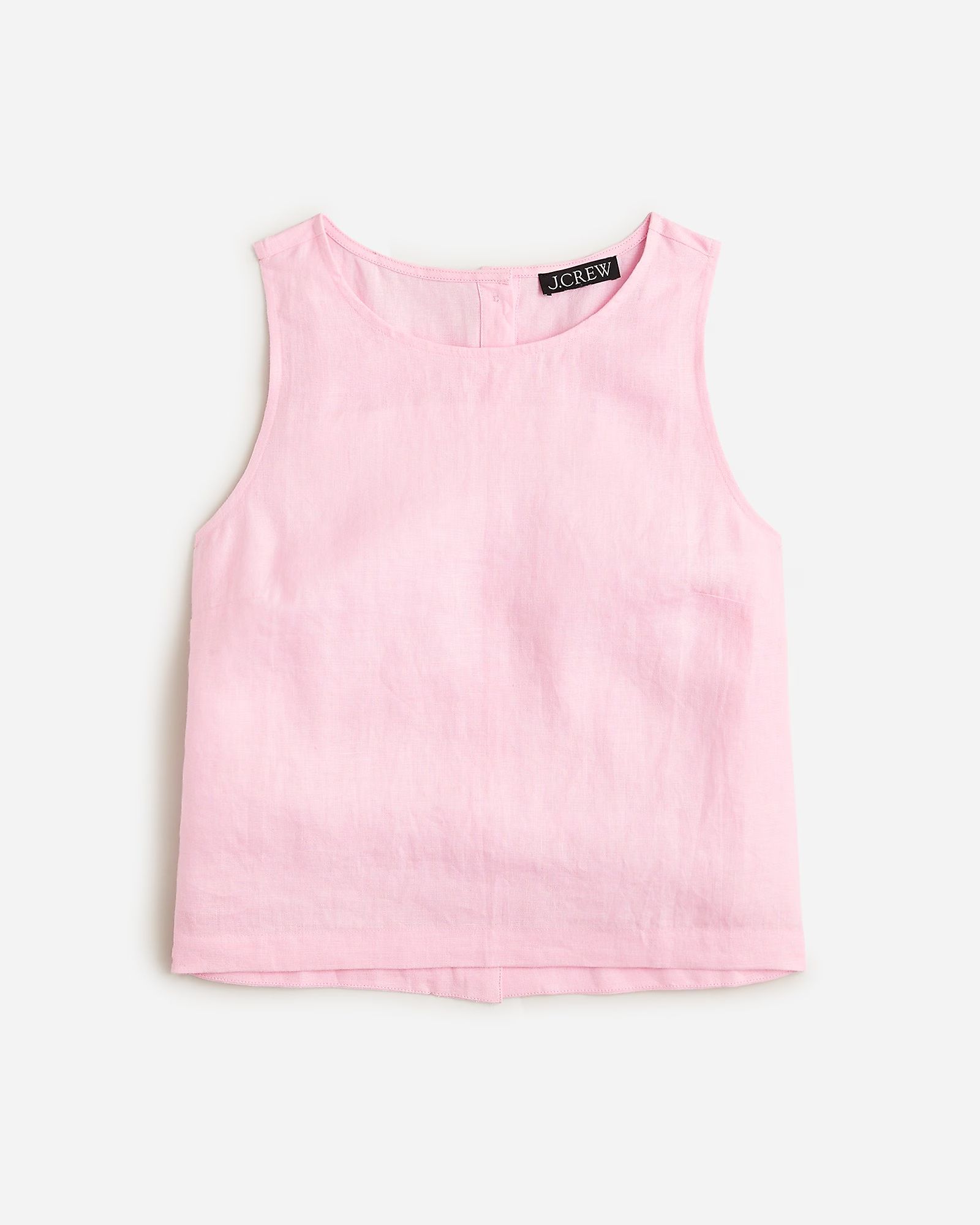 Maxine button-back top in linen | J.Crew US