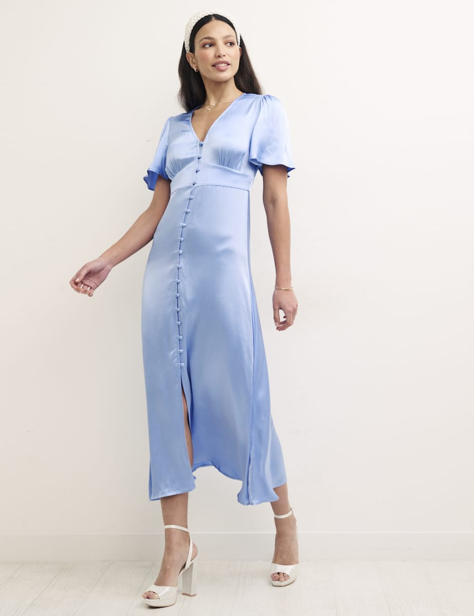 Blue Bridesmaids Erin Midaxi Dress | Nobody's Child