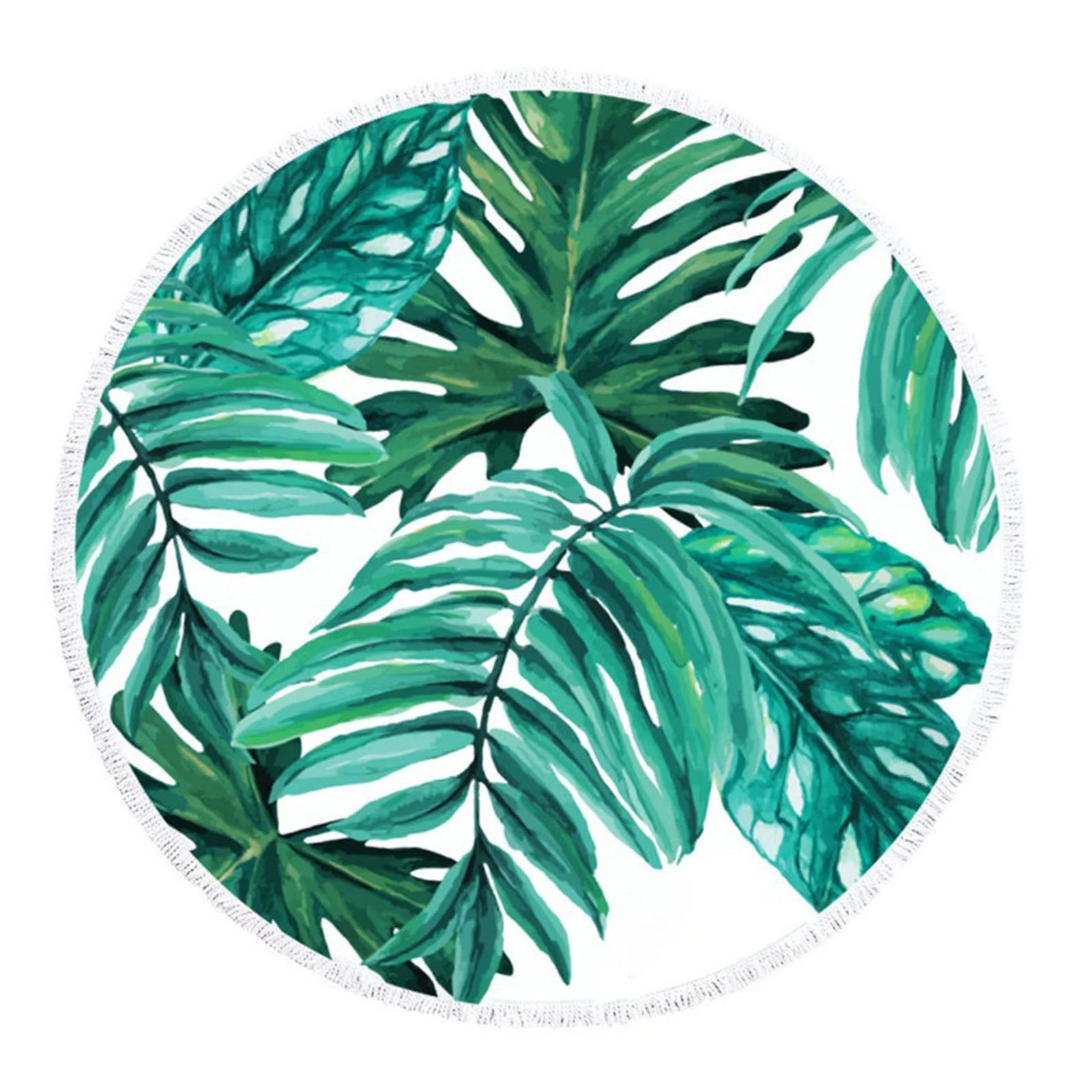 Beach Towel, Banana Leaf Print Water Absorbent Bathing Towel Beach Mat - Walmart.com | Walmart (US)