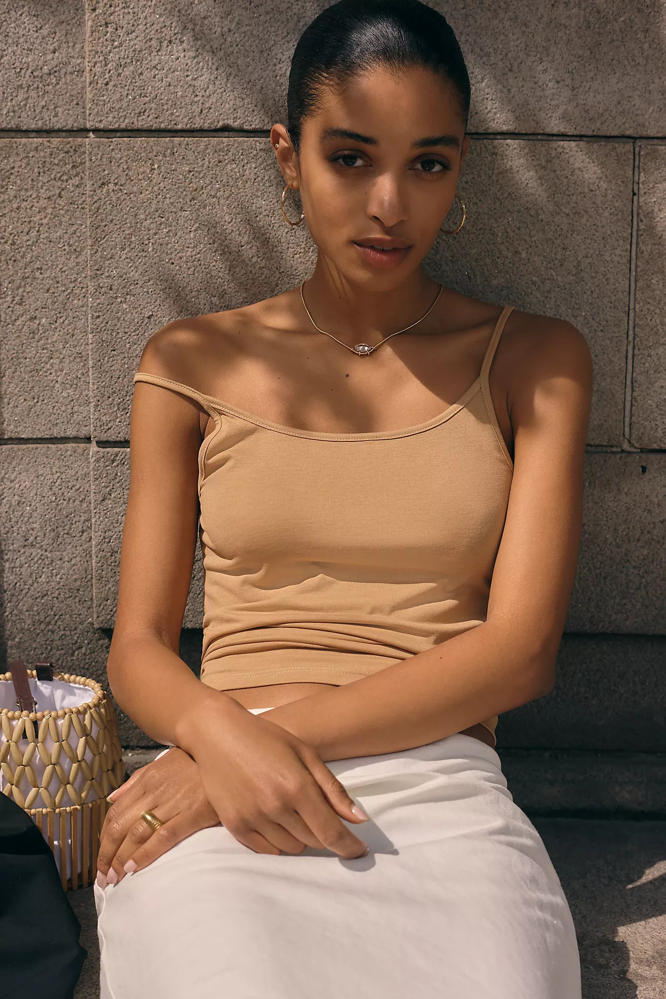 Surrey '90s Strappy Scoop Tank | Anthropologie (US)