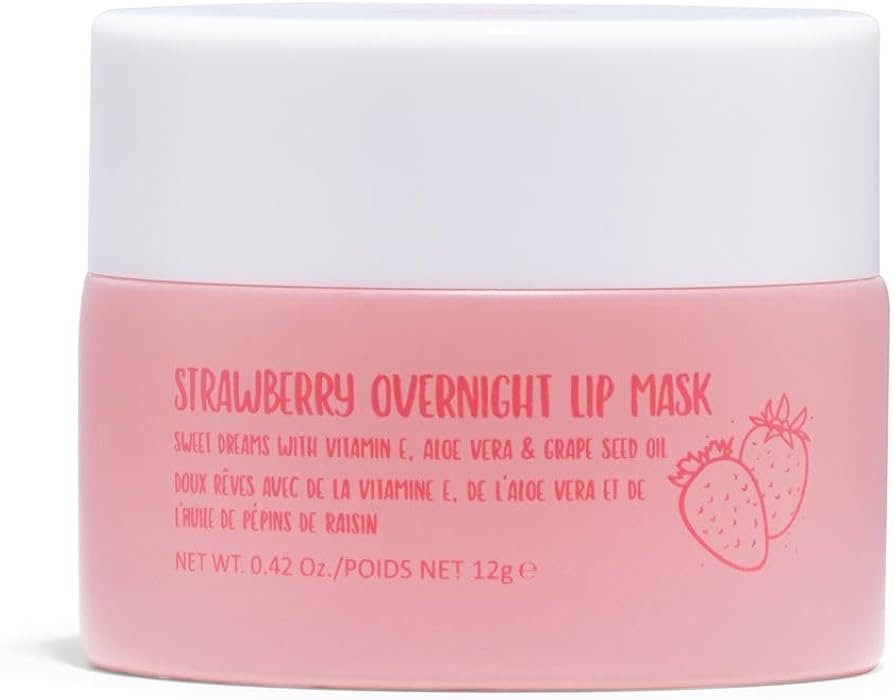 W7 Sweet Dreams Overnight Strawberry Lip Mask - Vitamin E, Aloe Vera and Grape Seed Oil - For Hyd... | Amazon (US)