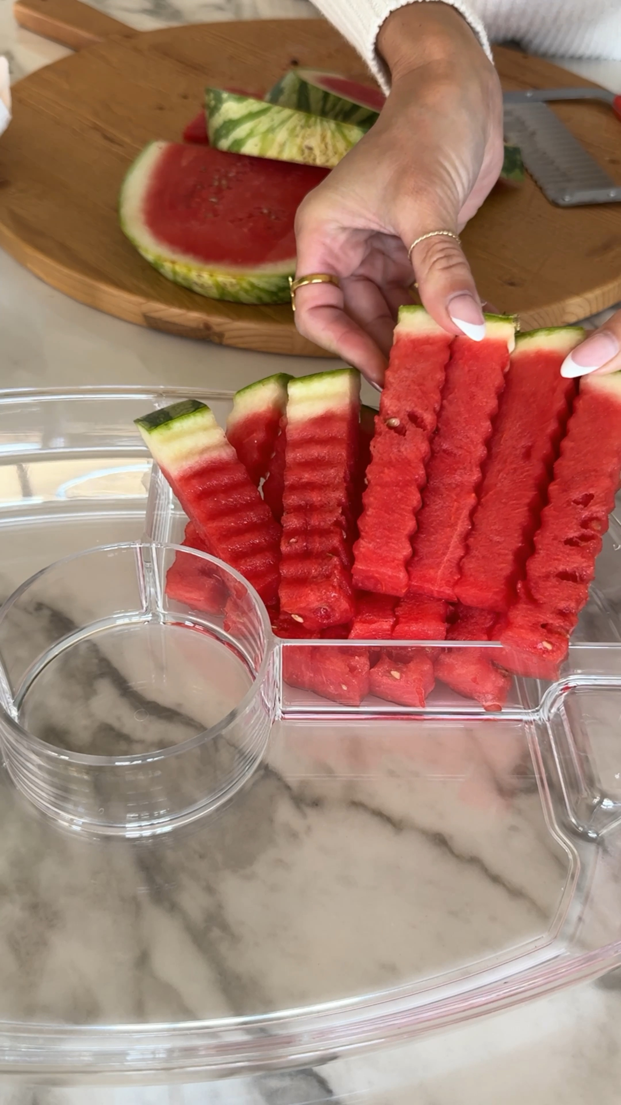How cute are these fruit fries. Such a great back to school idea and party platter charcuterie board idea  

#LTKFamily #LTKHome #LTKSummerSales