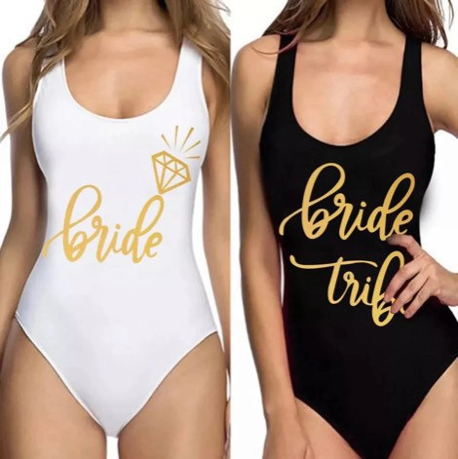 Custom Swimsuits for Women Bachelorette Matching Bride Squad | Etsy | Etsy (US)