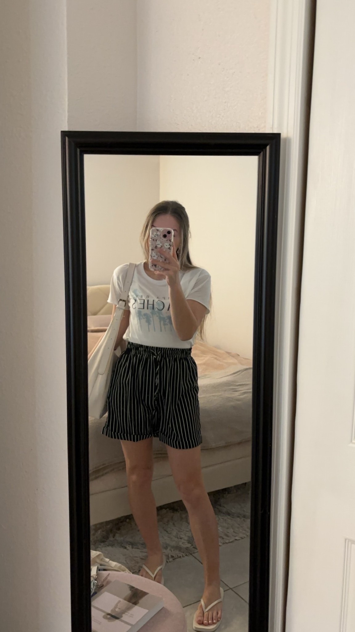 Casual summer work tshirt and shorts outfit🤍

#LTKdayinmylife #LTKootd