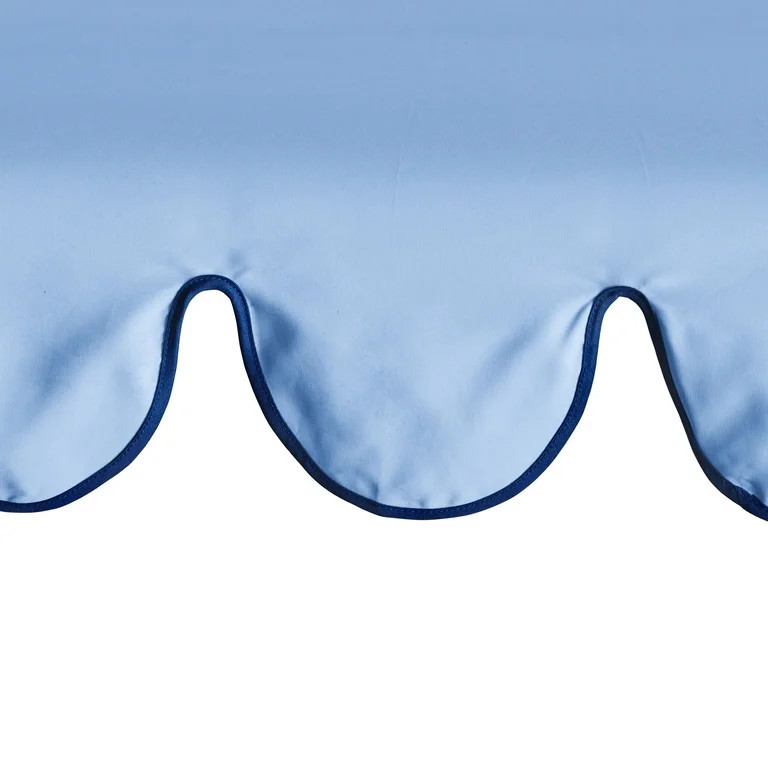 Better Homes & Gardens 9' Blue Scallop Patio Umbrella, Crank Lift and 3 Position Tilt | Walmart (US)